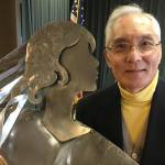 Dr. Kevin Au donated this sculpture of a mermaid to Covenant Shores. Photo courtesy of Greg Asimakoupoulos