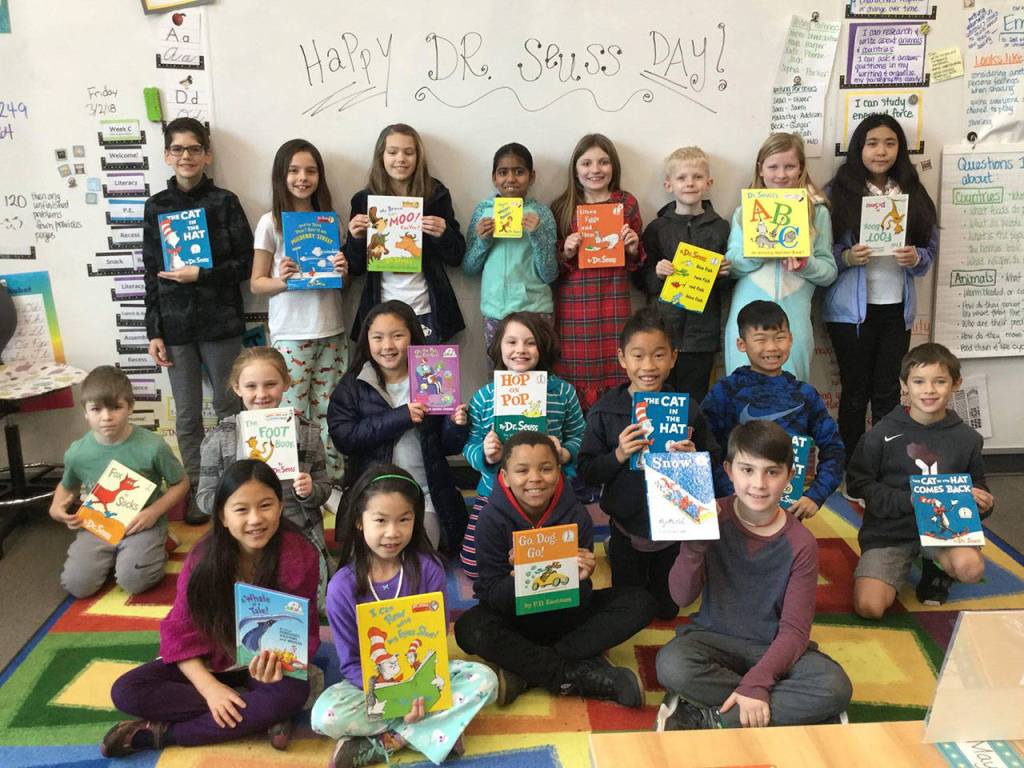 Mercer Island students cut loose with Dr. Seuss