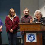 Myra Lupton addresses the council at their March 6 meeting, noting that Mercer Island was recently named the best place to live in Washington. Katie Metzger/staff photo