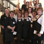 Sandy Glass Mosaics led 17 volunteers to serve meals at FareStarts Guest Chef Night on March 15. Courtesy photo