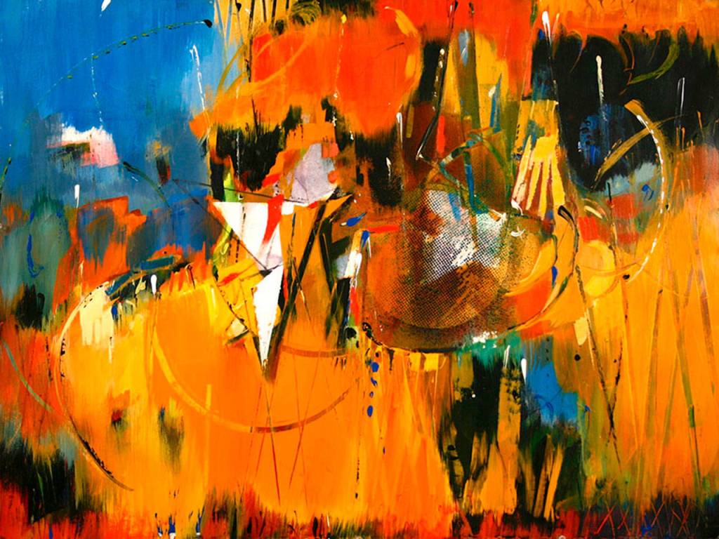 Lets Go Orange. Art courtesy of the Northwest Watercolor Society