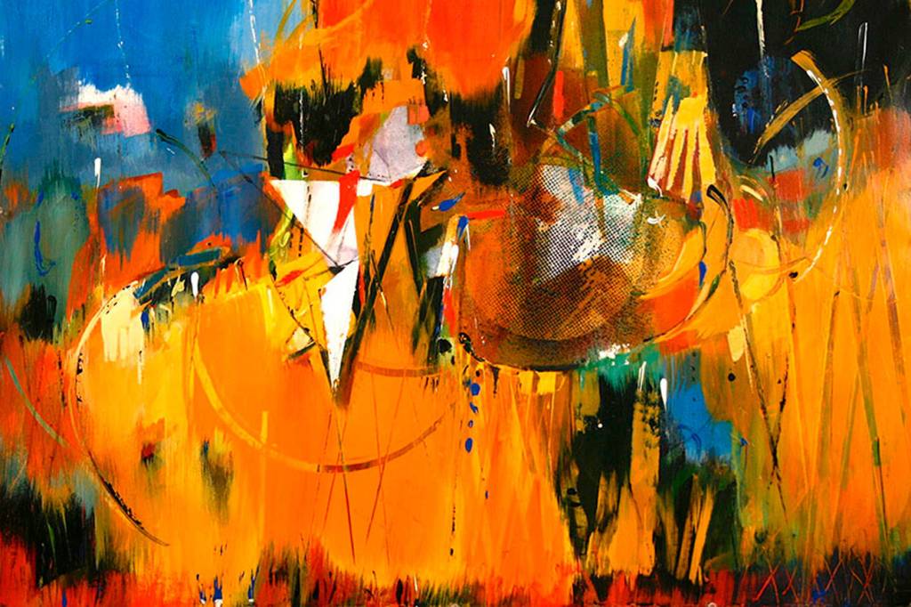 Lets Go Orange. Art courtesy of the Northwest Watercolor Society