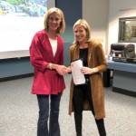 Mayor Debbie Bertlin and KCSARC board member Lawton Penn help proclaim April as Sexual Assault Awareness Month in Mercer Island. Photo courtesy of the city of Mercer Island