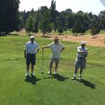 Mercer Island Senior Golfers pose on the green. Photo courtesy of the Mercer Island Parks and Recreation Department