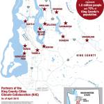 Several cities are involved in the King County-Cities Climate Collaboration. Graphic courtesy of King County