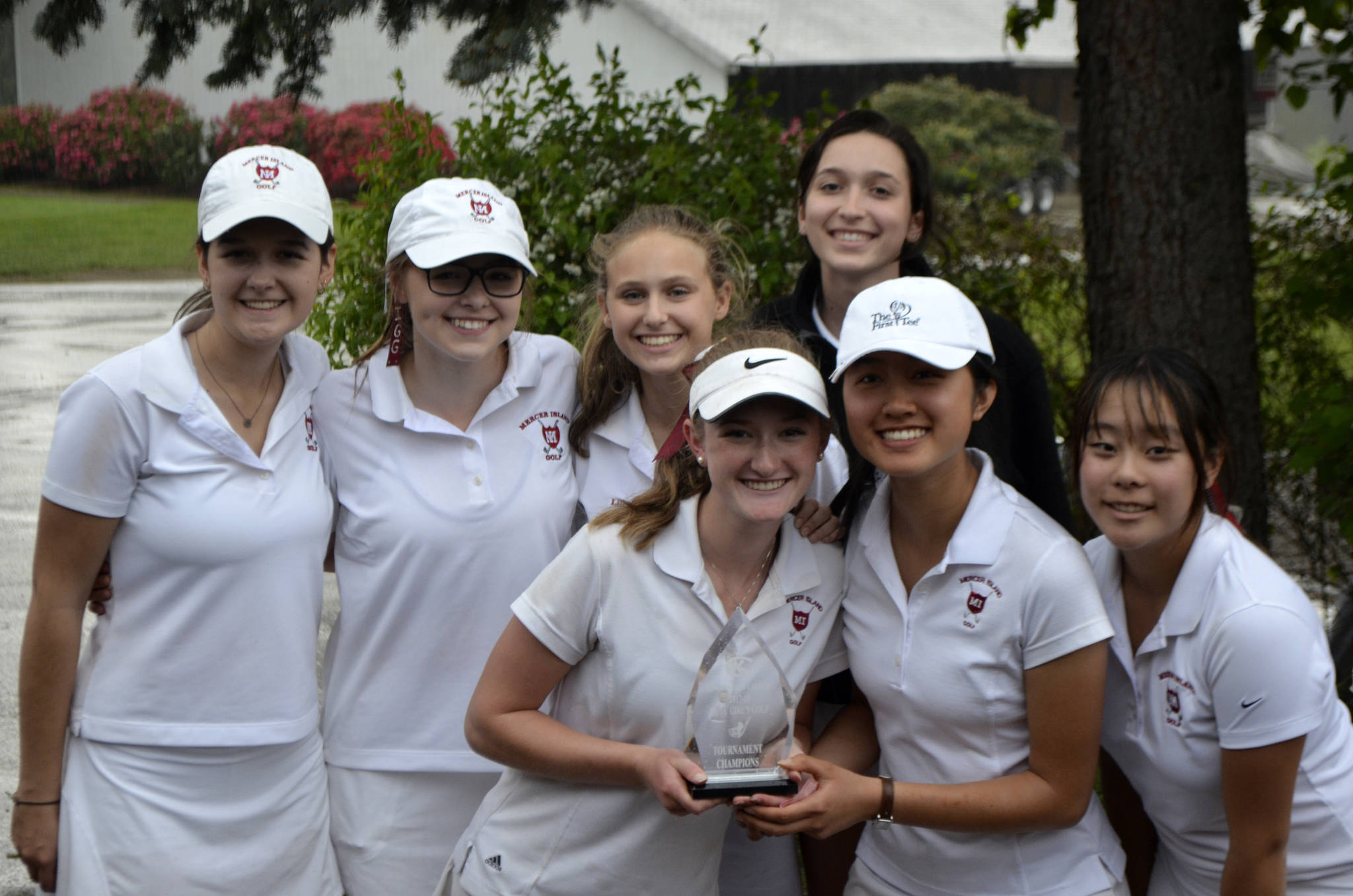 Photo courtesy of Billy Pruchno                                The Mercer Island Islanders girls golf team captured first place at the KingCo golf tournament on May 8 at Snohomish Golf Course.                                It was the fourth consecutive year the Islanders have won the coveted tournament. Islanders freshman Gihoe Seo finished in second place overall at the tourney. Seo, senior Estey Chen, sophomore Lilly Pruchno and senior Ella Warburg will compete in the 3A Sea-King district golf tournament. Annelise Rorem and Katelyn Travis will be alternates at districts.                                I couldnt be prouder of this team. All season long these girls never stopped competing against every top team in the state. To claim this victory is remarkable considering just how tough KingCo is this year. I think it is a testament to the strong senior leadership, terrific can-do attitude by our juniors and the incredible work ethic of our underclassmen, Mercer Island head coach Dan Papasedero said.