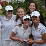 Photo courtesy of Billy Pruchno                                The Mercer Island Islanders girls golf team captured first place at the KingCo golf tournament on May 8 at Snohomish Golf Course.                                It was the fourth consecutive year the Islanders have won the coveted tournament. Islanders freshman Gihoe Seo finished in second place overall at the tourney. Seo, senior Estey Chen, sophomore Lilly Pruchno and senior Ella Warburg will compete in the 3A Sea-King district golf tournament. Annelise Rorem and Katelyn Travis will be alternates at districts.                                I couldnt be prouder of this team. All season long these girls never stopped competing against every top team in the state. To claim this victory is remarkable considering just how tough KingCo is this year. I think it is a testament to the strong senior leadership, terrific can-do attitude by our juniors and the incredible work ethic of our underclassmen, Mercer Island head coach Dan Papasedero said.
