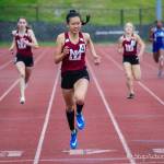 Photo courtesy of Don Borin/Stop Action Photography                                 Mercer Island Islanders senior track athlete Kayla Lee captured first place in the 400 with a time of 56.16 at the Class 3A District II championships on May 18 at the Southwest Athletic Complex in Seattle.