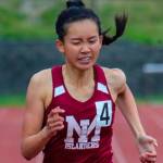 Photo courtesy of Don Borin/Stop Action Photography                                Mercer Island Islanders senior track athlete Kayla Lee captured first place in the 400 with a time of 56.16 at the Class 3A District II championships on May 18 at the Southwest Athletic Complex in Seattle.