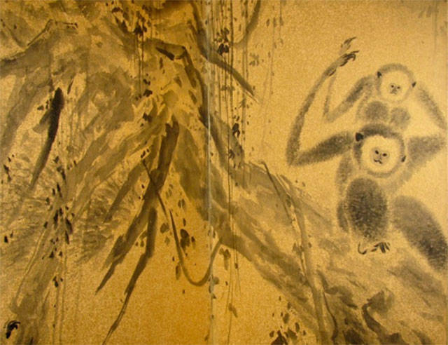 This Japanese panel will be featured at Mercer Islands First Friday art and wine event on June 1. Image courtesy of Ginny Clarke