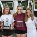 Photo courtesy of Billy Pruchno                                The Mercer Island Islanders girls golf squad finished in third place at the Class 3A state tournament on May 23 at Indian Canyon Golf Course in Spokane. The Islanders, who finished with a total of 70.5 team points, finished 21 points behind first place Bellevue. Mercer Island golfer Gihoe Seo captured third place individually with a total of 151 strokes at the two-day tournament.