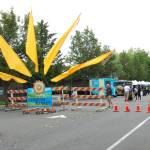 A large sign welcomes patrons to the first Mercer Island Farmers Market of the season on June 3. Katie Metzger/staff photo