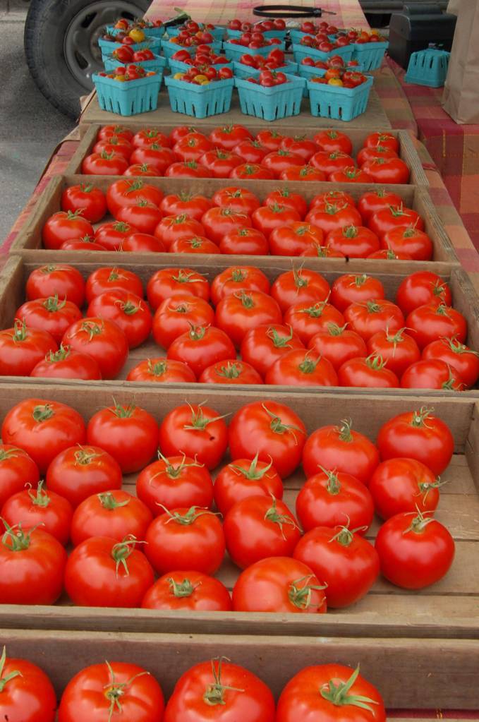 Tomatoes and many other types of produce can be found at the Mercer Island Farmers Market. Katie Metzger/staff photo