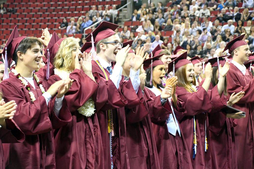 Mercer Island High School graduates 360