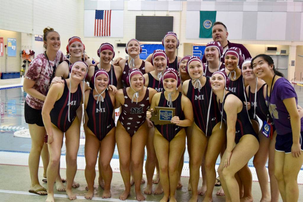 The Mercer Island Islanders girls water polo team earned fifth place at the state tournament on May 26 at the Curtis Aquatic Center in University Place. Photo courtesy of Debby Fry Wilson