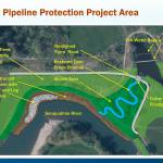 A view of the Tolt barrier project. Photo courtesy of King County