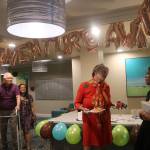 Balloons spell Adventure Awaits in the lobby of the recently renovated Island House Assisted Living building. Katie Metzger/staff photo