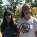 Cecilia Sommerfield, left, and Emily Guedel, right, competed at the USA Water Polo National Junior Olympics from July 26-29 in San Jose, California. Sommerfield and Guedel will be freshman during the 2018-19 school year at Mercer Island High School. Shaun Scott, staff photo
