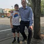 Gordon Gibson, left, pictured with his father Graeme, right, will compete at a professional jiu jitsu competition titled, Fight2Win on Sept. 14 at the Seattle Center.