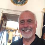 Greg Asimakoupoulos at the White House entry. Courtesy photo