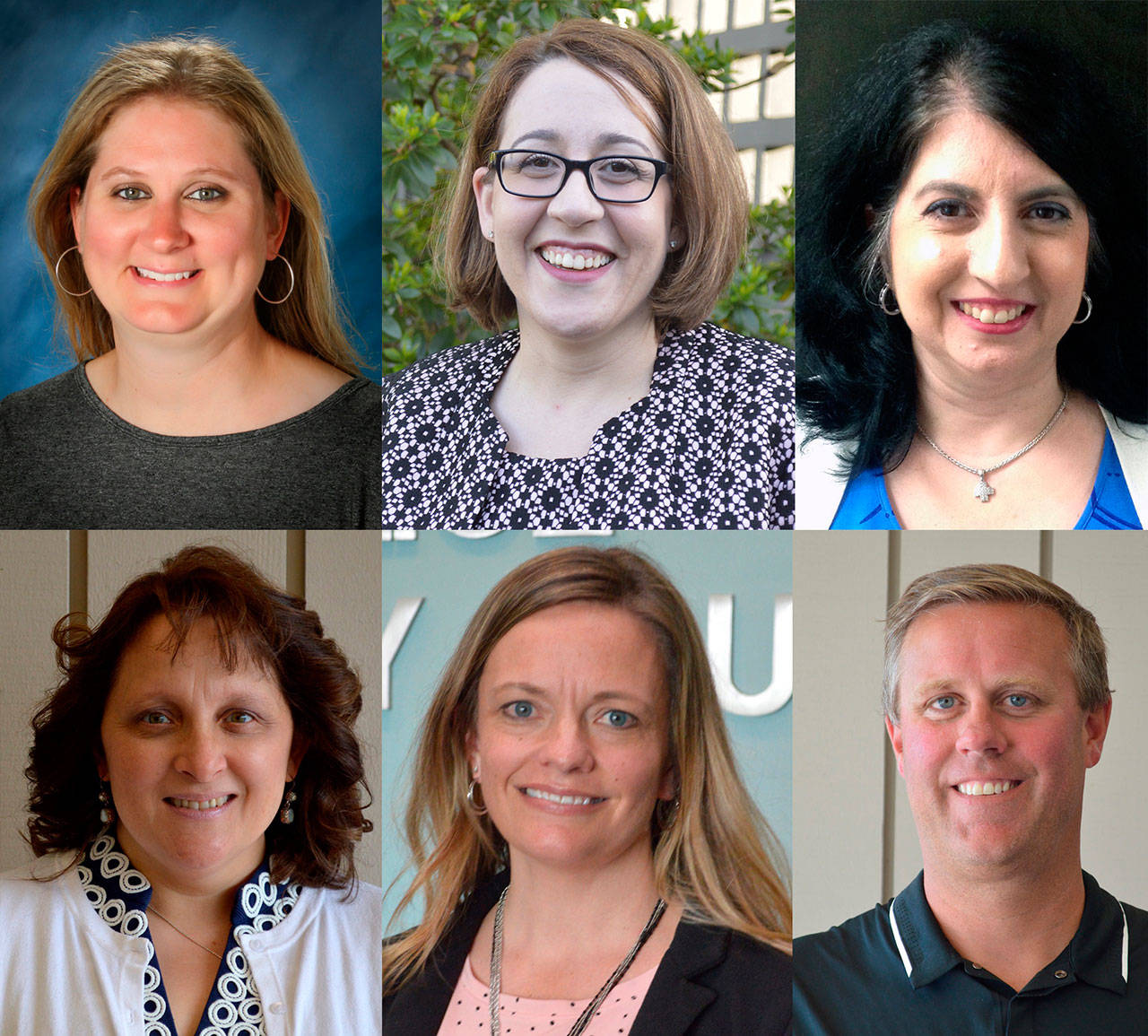 From top left, clockwise: Jamie Prescott, Holly Bailey, Jiovanna Koceski, Tyler Geving, Melanie Ready and Jenny Foster. Courtesy photos