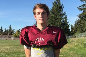 Mercer Island Islanders senior wide receiver Hunter Johnson wants to see his team bring home a 3A state football championship this December. Shaun Scott/staff photo