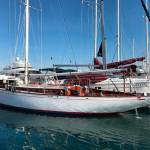 Islander Todd Feinroth plans to teach under-served students how to sail aboard the classic racing yacht, Freedom. Photo courtesy of Todd Feinroth