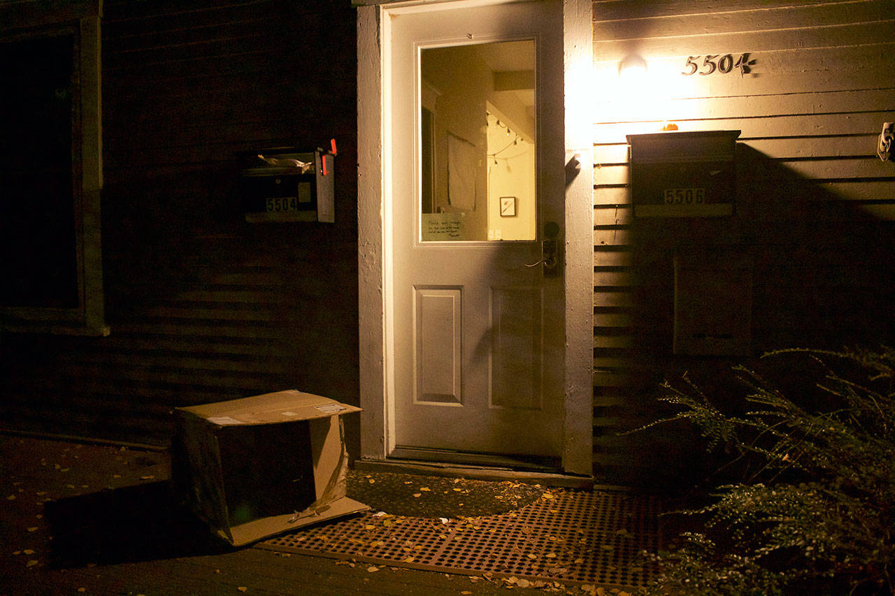 Police say porch piracy is primarily a crime of opportunity. Many criminals will see a package as they pass by and make quick, easy money. Kailan Manandic, photo illustration