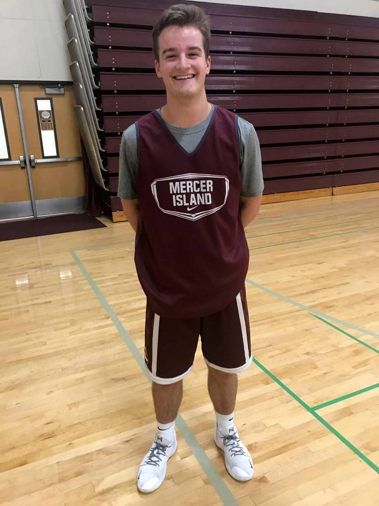 Mercer Island Islanders senior guard Teague Condor (pictured) was announced as a co-captain during a Nov. 27 practice session by head coach Gavin Cree. Shaun Scott/staff photo