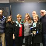 Retiring Rep. Judy Clibborn poses with local leaders who served with her representing the 41st district in the Washington State House of Representatives. Katie Metzger/staff photo