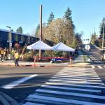 As part of the project, concrete curbs, sidewalks and bicycle lanes were constructed on both sides of Southeast 40th Street, from Island Crest Way to Gallagher Hill Road. Photo via Facebook