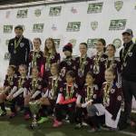 The Mercer Island Flames U-11 girls soccer team won the Washington Youth Soccer Regional Recreational Cup on Dec. 2. The Flames finished the 2018 season with an undefeated record of 16-0. Members of the Flame roster included Sophia Kinkead, Sabina Leveque, Scout Bates, Quincey Eskridge, Ciela Turner, Ashlyn Belden, Avery Oliver, Mia Sung, Chloe Mar, Bryanna Denmarsh, Amelie Swift, Gianna Tubach, Elianna Weiss and Cate Thomas. The team was coached by David Tubach, Adam Kinkead and Scott Weiss. Photo courtesy of David Tubach