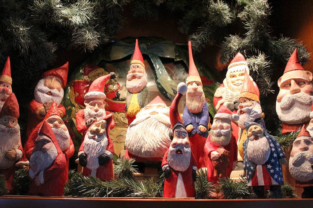 Sedlacek has created over 75 Santa Clauses by hand. Madison Miller/staff photo.