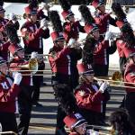 The Mercer Island High School marching band marches in the Tournament of Roses parade on New Years in Pasadena, Calif. Photo courtesy of Mercer Island School District Facebook page.