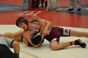 Mercer Island wrestler Connor Pettigrew (pictured) earned second place in his weight class at the Barry Knott Classic wrestling tournament on Dec. 15 at Nathan Hale High School in Seattle. Photo courtesy of Billy Pruchno
