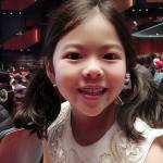 Sydney Cui, a first-grade student at Lakeridge Elementary School, wins NASAs NASAs Commercial Crew 2019 Childrens Artwork Calendar Contest. Photo courtesy of Nicole Cui.