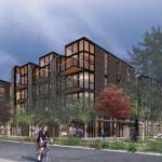 This rendering shows a 3D view of the proposed building at 2885 78th Ave. SE from the northeast corner. Photo courtesy of Johnston Architects