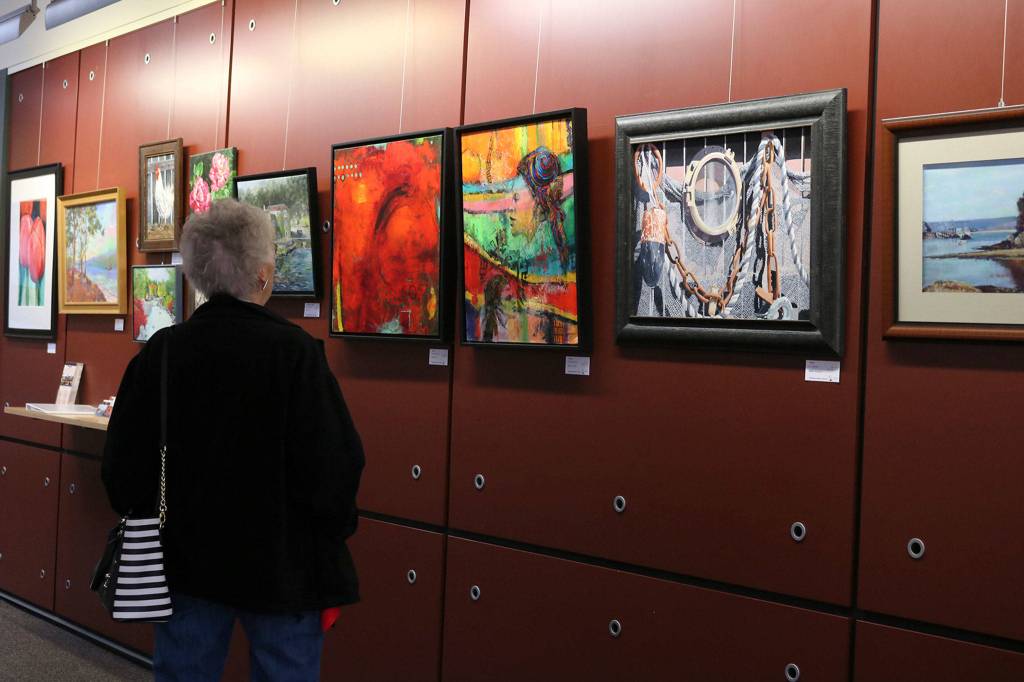 Pieces by Northwest Artists in Action are currently on display at the Mercer Gallery in the Community and Event Center. Katie Metzger/staff photo