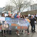 Eastside group Muslim Association of Puget Sound (MAPS) participated in the Womxns March for the third time on Jan. 19. Stephanie Quiroz/staff photo