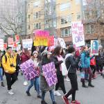 Thousands attended the third annual Womxns March in Seattle on Jan. 19. Attendees marched from Cal Anderson Park to the Seattle Center. Stephanie Quiroz/staff photo