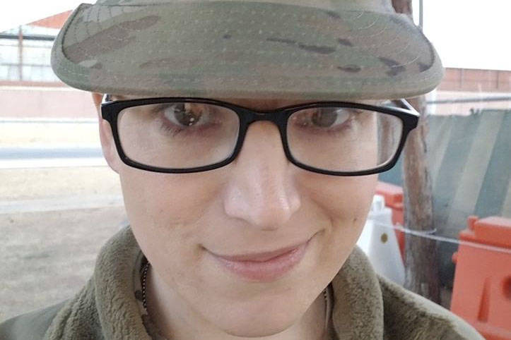 Staff Sgt. Katie Schmid is unsure how President Trumps transgender military ban will affect her. Photo courtesy of Katie Schmid