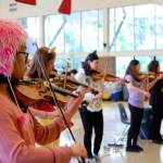 Student performers wear costumes for the Disney and Dessert fundraiser in 2018. Katie Metzger/staff photo