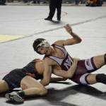 Mercer Island Islanders senior grappler Eli Pruchno, who competed in the 138-pound weight division, earned three victories at the Mat Classic Class 3A state wrestling tournament on Feb. 15-16 at the Tacoma Dome. Photo courtesy of Billy Pruchno
