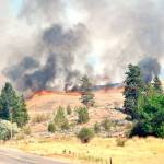 A picture of the Nine Mile Fire which burned in Okanogan County in 2015. Gary DeVon/Okanogan Valley Gazette-Tribune