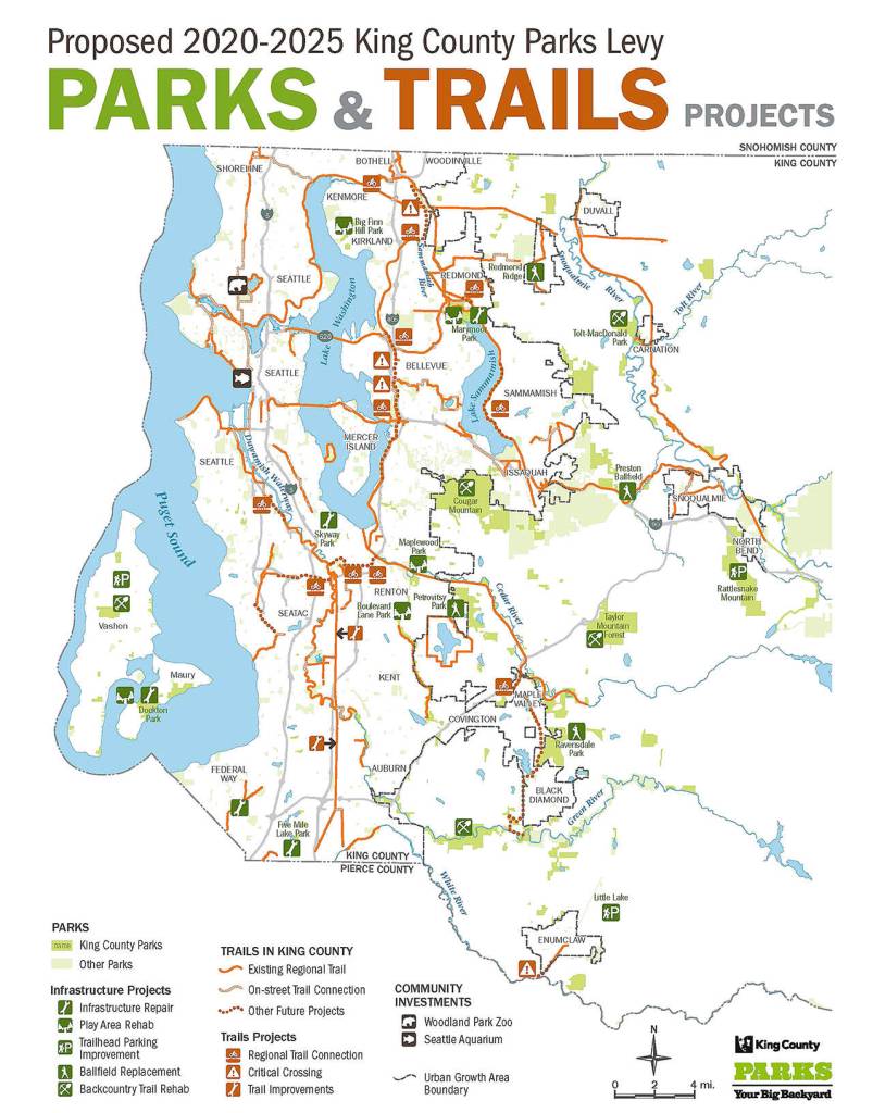 Executive Constantines proposal will expand King Countys 200 parks, 175 miles of regional trails, and 28,000 acres of open space. Photo Courtesy of King County.