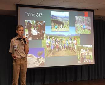 Alexander Raffetto is a 15-year-old scoutg with Troop 647 on Mercer Island. Photo courtesy of Roxanne Helleren