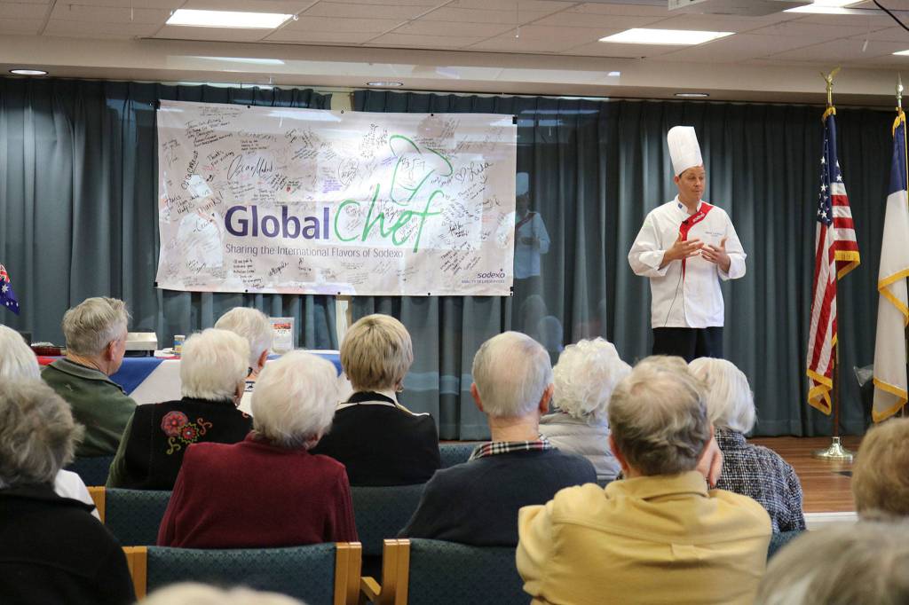 The Australian cooking demonstration was part of Sodexos global chef program. Katie Metzger/staff photo