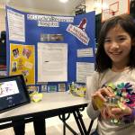 Photo courtesy of Erin Krawiec                                 Third-grader Lauren Balousek made snow globes to raise awareness for St. Judes.