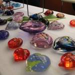 Hand crafted glass hearts were for sale around the Island at local businesses and at the Annual Breakfast, with sales supporting MIYFS. Katie Metzger/staff photo
