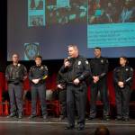 Bellevue Police Chief Steve Mylett speaks at the third Eastside Muslim Immigrant Safety Forum in February. Ashley Hiruko/staff photo